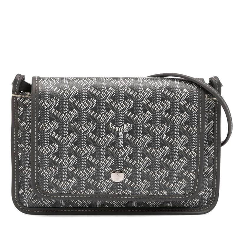 Goyard Goyardine Plumet Pocket Wallet Grey Canvas Good condition - Front View