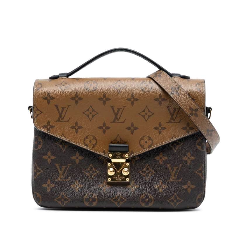 Louis Vuitton Monogram Reverse Pochette Metis Brown Good condition - Front View