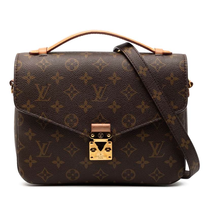 Louis Vuitton Monogram Pochette Metis Brown Good condition - Front View