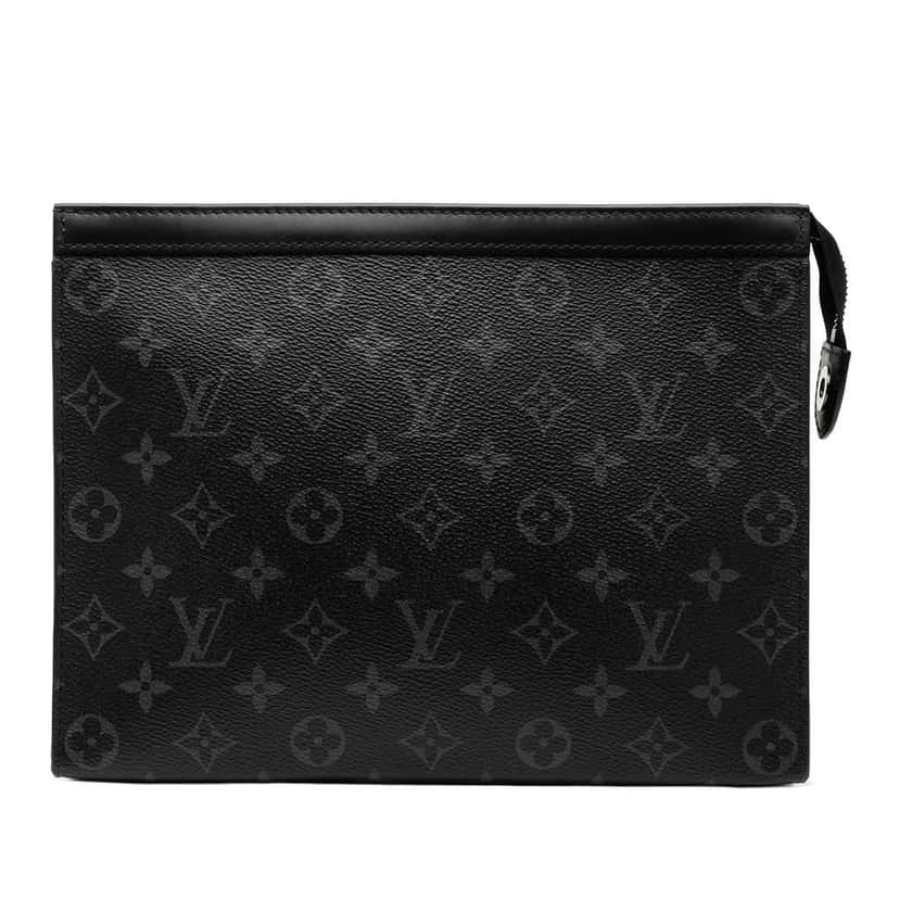 Louis Vuitton Monogram Eclipse Pochette Voyage MM Black Good condition - Front View