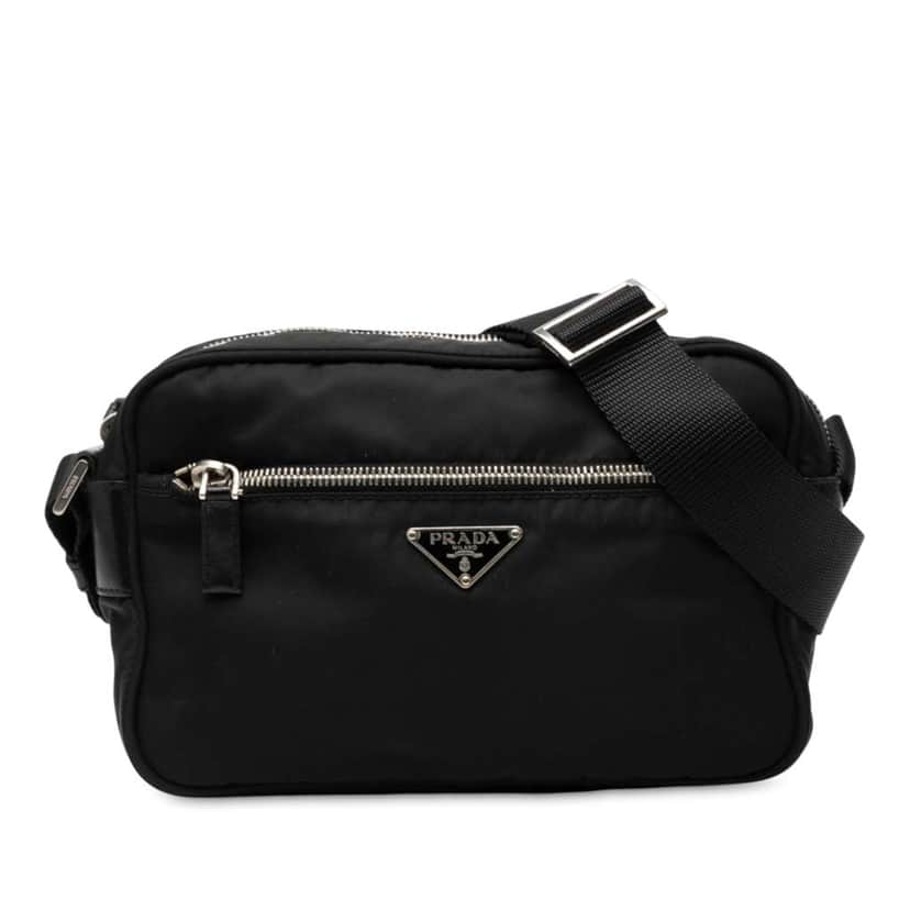 Prada Tessuto Camera Bag Black Good condition - Front View