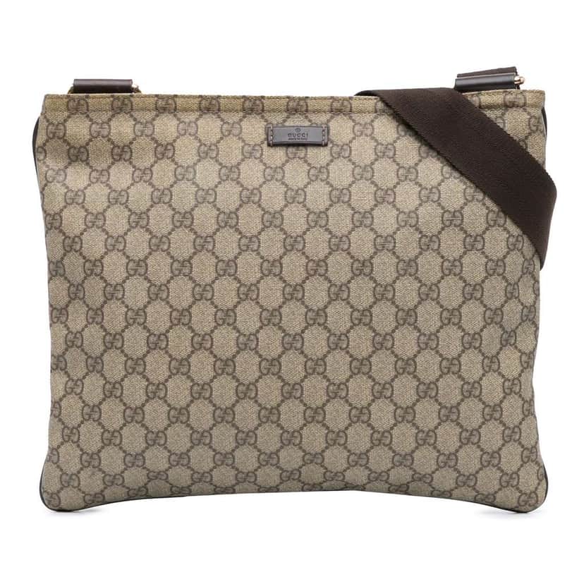 Gucci GG Supreme Crossbody Brown Canvas Good condition - Front View