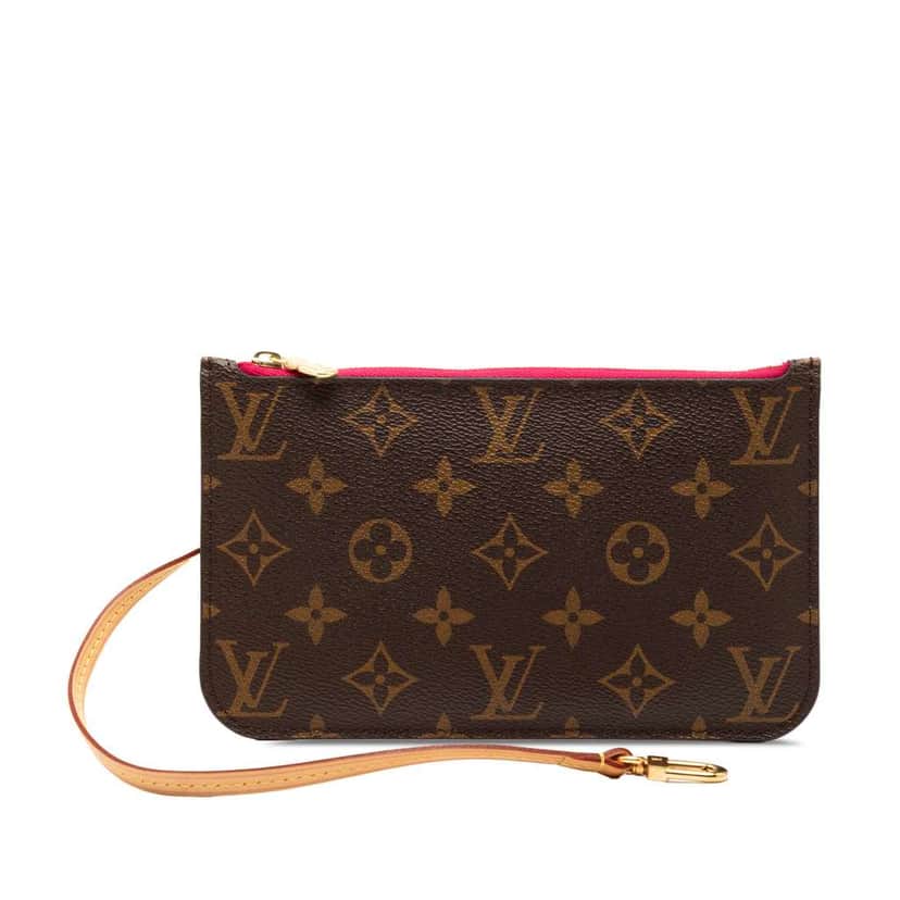 Louis Vuitton Monogram Neverfull Pouch PM Brown Very good condition - Front View