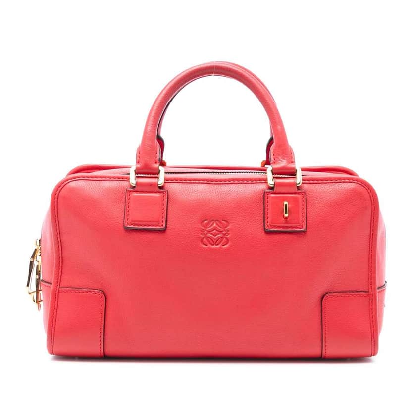 Loewe Limited Edition Goatskin Amazona 28 Red Leather Good condition - Front View