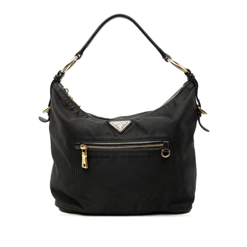 Prada Tessuto Shoulder Bag Black Good condition - Front View
