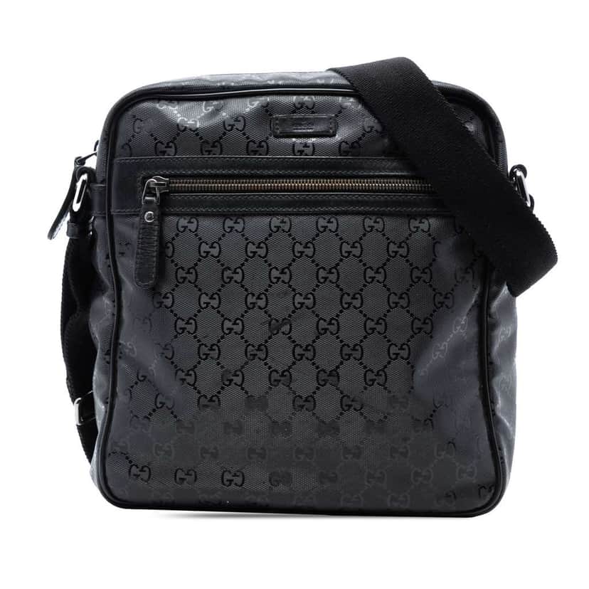 Gucci GG Imprime Crossbody Black Canvas Good condition - Front View