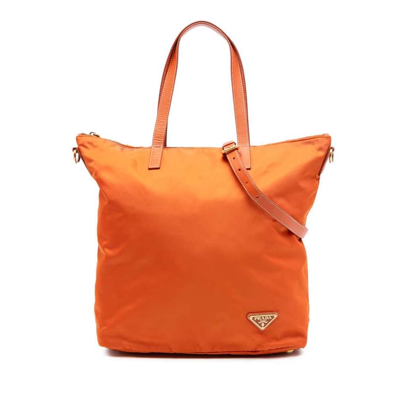 Prada Tessuto Satchel Orange Good condition - Front View