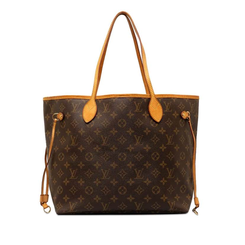 Louis Vuitton Monogram Neverfull MM Brown Canvas Good condition - Front View