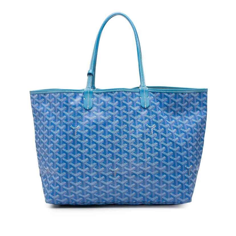 Goyard Goyardine Saint Louis PM Blue Canvas Very good condition - Front View