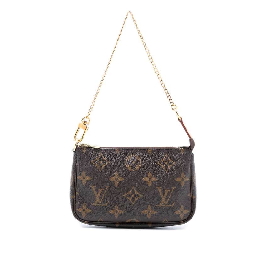 Louis Vuitton Monogram Mini Pochette Accessoires Brown Very good condition - Front View