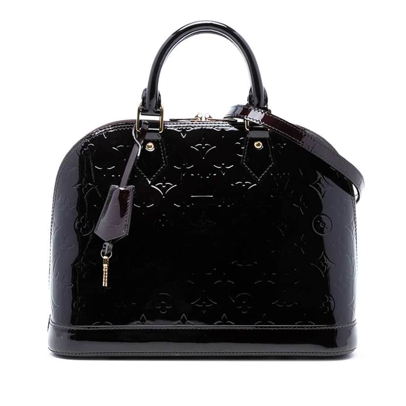 Louis Vuitton Monogram Vernis Alma PM Purple Leather Good condition - Front View
