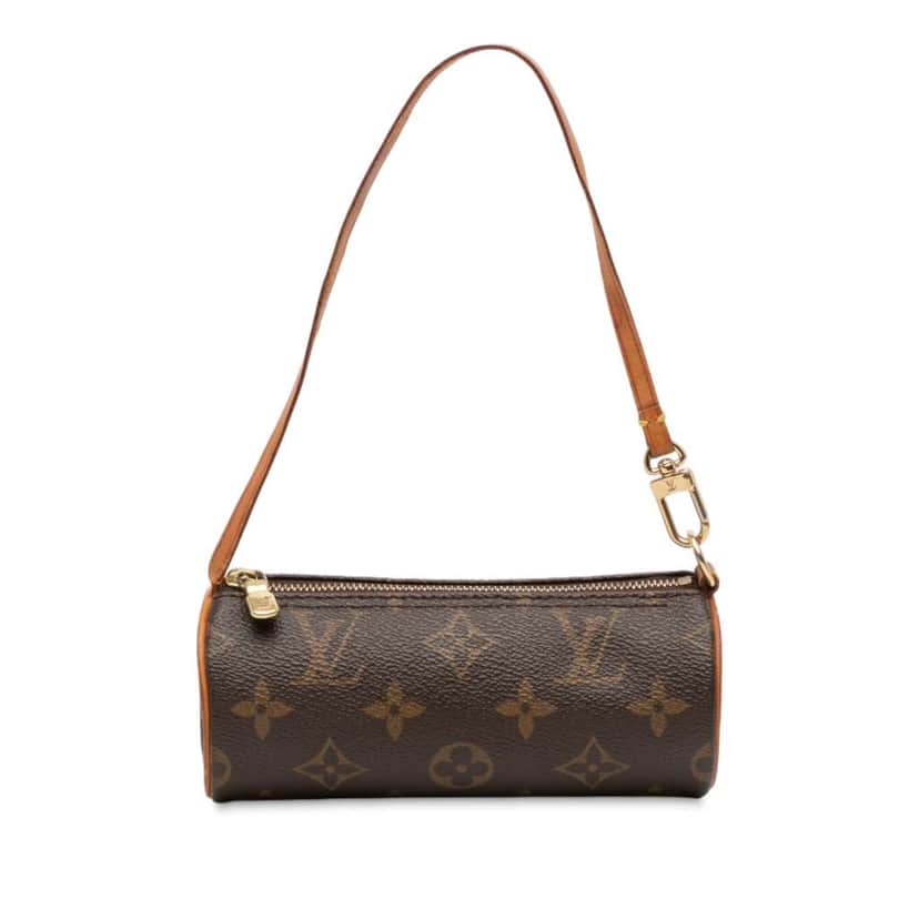 Louis Vuitton Monogram Papillon Pochette Brown Good condition - Front View
