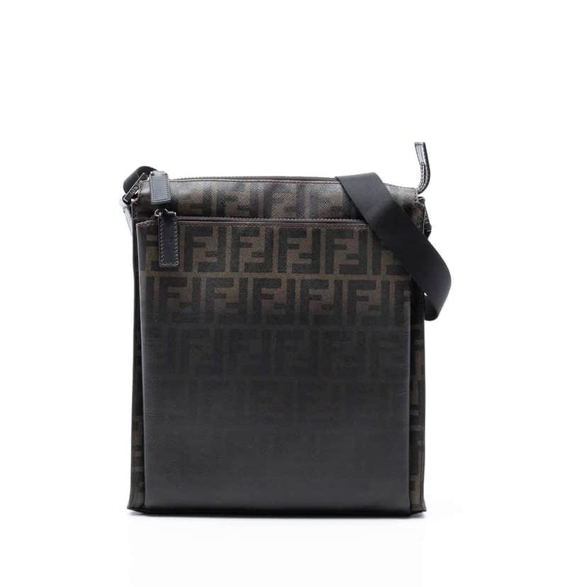 Fendi Zucca Spalmati Ombre Crossbody Brown Canvas Very good condition - Front View