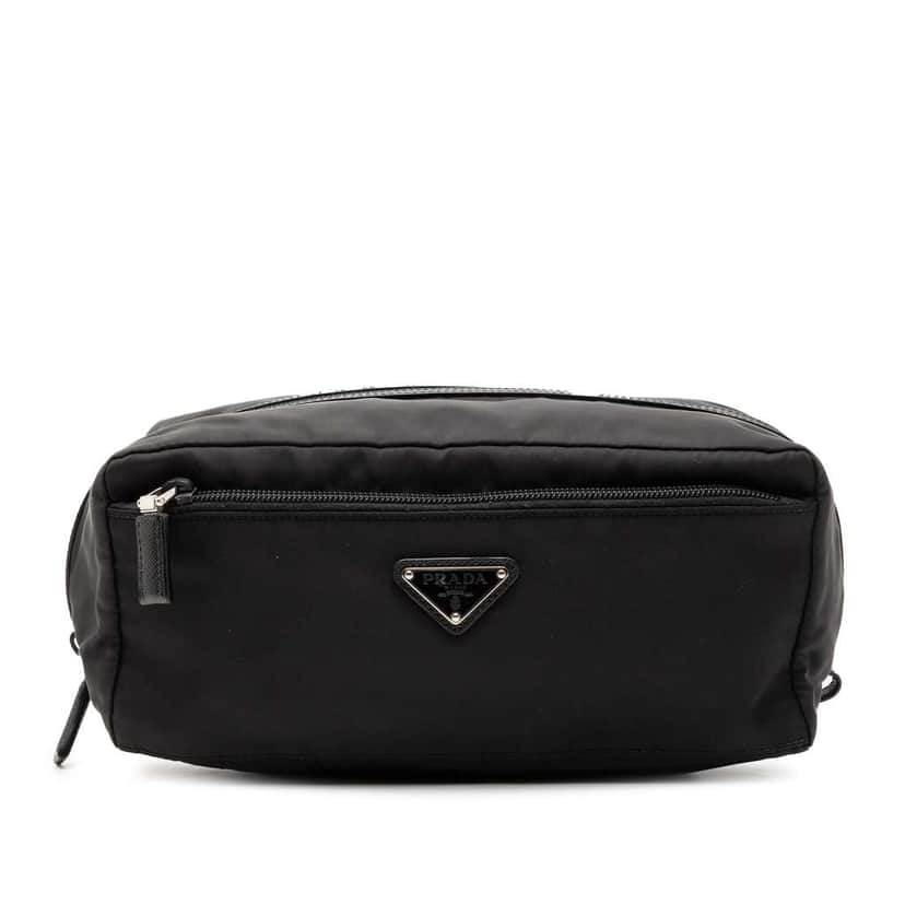 Prada Tessuto Pouch Black Very good condition - Front View