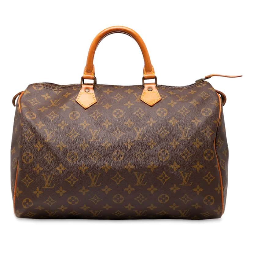 Louis Vuitton Monogram Speedy 35 Brown Fair condition - Front View