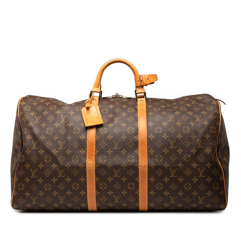 Louis Vuitton Monogram Keepall 60 Brown Good condition - Front View