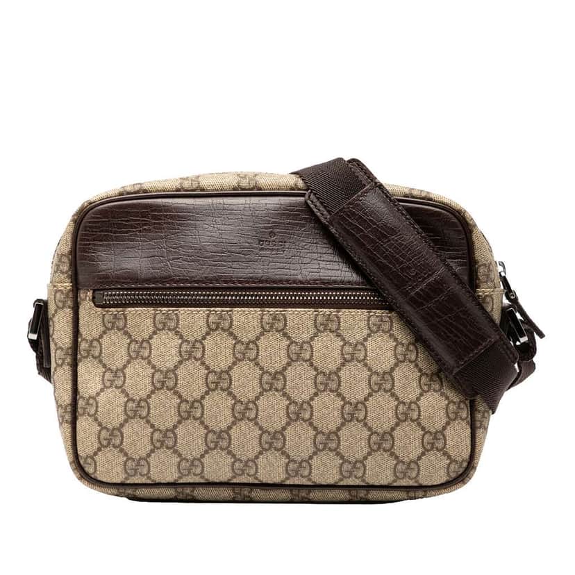 Gucci GG Supreme Crossbody Brown Canvas Good condition - Front View