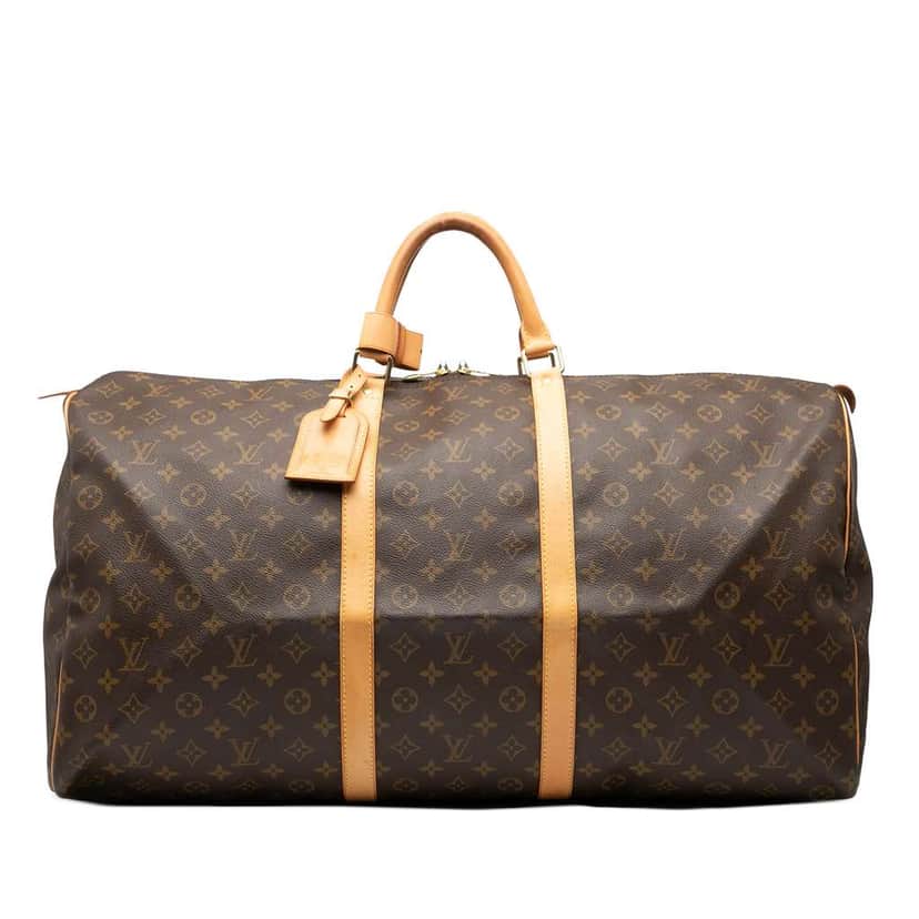 Louis Vuitton Monogram Keepall 60 Brown Good condition - Front View