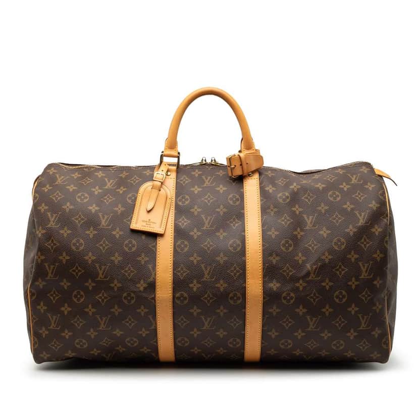 Louis Vuitton Monogram Keepall 55 Brown Good condition - Front View