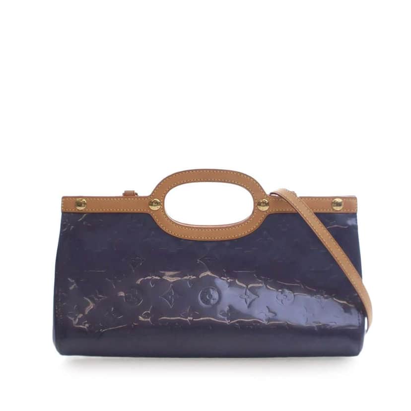 Louis Vuitton Monogram Vernis Roxbury Drive Purple Leather Good condition - Front View