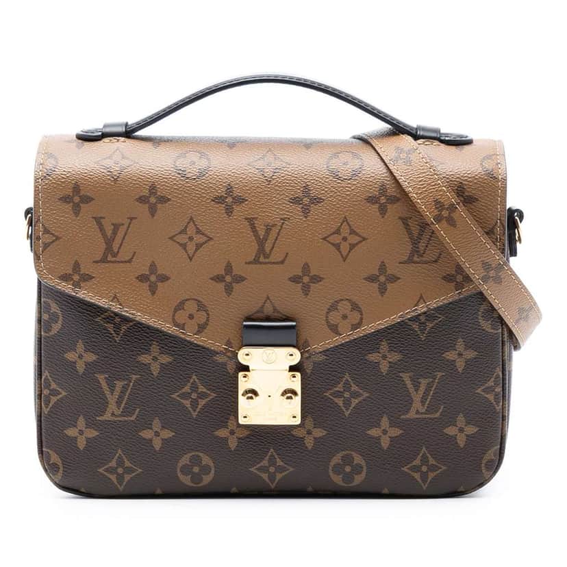 Louis Vuitton Monogram Reverse Pochette Metis Brown Good condition - Front View