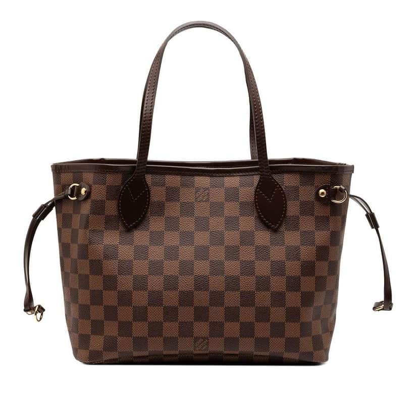 Louis Vuitton Damier Ebene Neverfull PM Brown Good condition - Front View