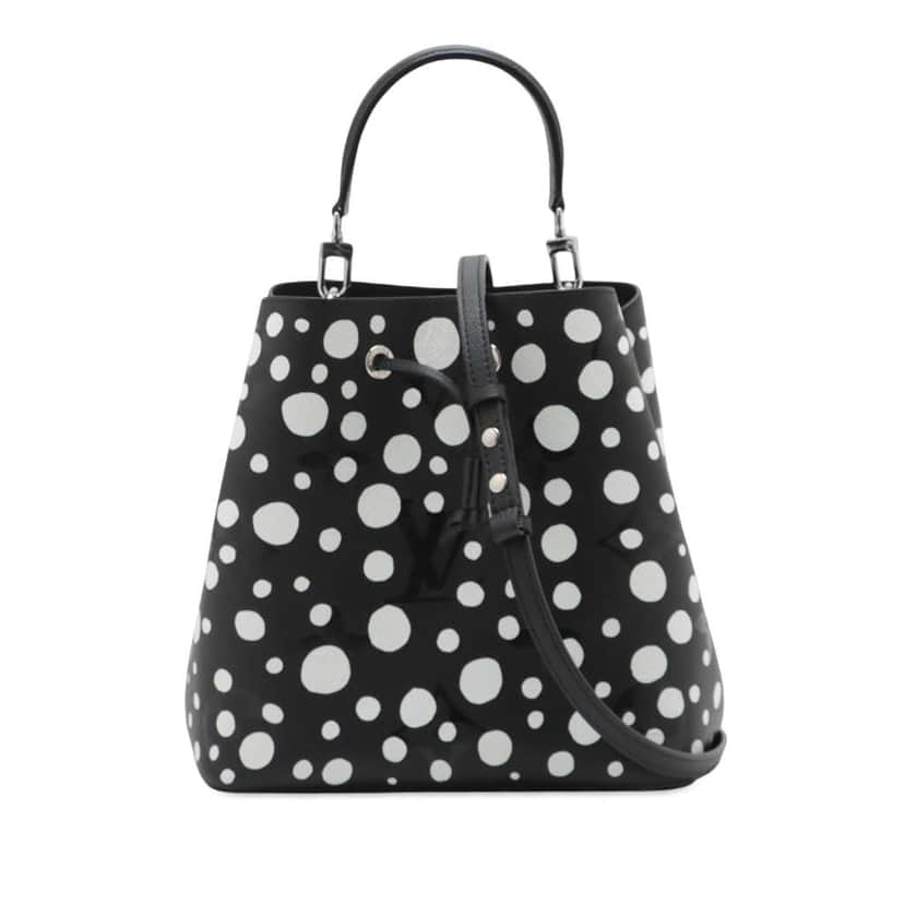 Louis Vuitton Yayoi Kusama Monogram Giant Empreinte Infinity Dots NeoNoe MM Black Leather Good condition - Front View