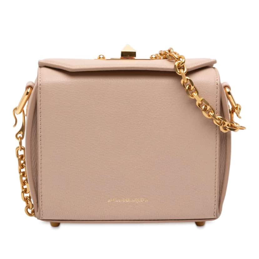 Alexander Mcqueen Leather Box 16 Crossbody Brown Leather Good condition - Front View