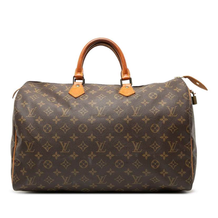 Louis Vuitton Monogram Speedy 40 Brown Good condition - Front View