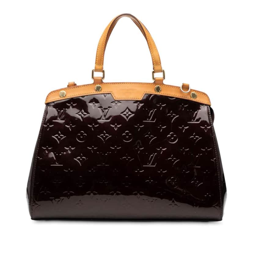 Louis Vuitton Monogram Vernis Brea MM Purple Leather Good condition - Front View