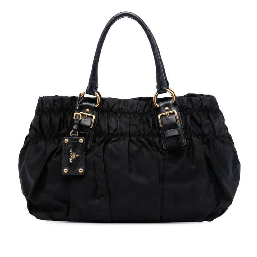 Prada Tessuto Gaufre Satchel Black Good condition - Front View
