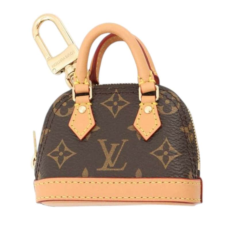 Louis Vuitton Monogram Micro Alma Bag Charm Brown Very good condition - Front View