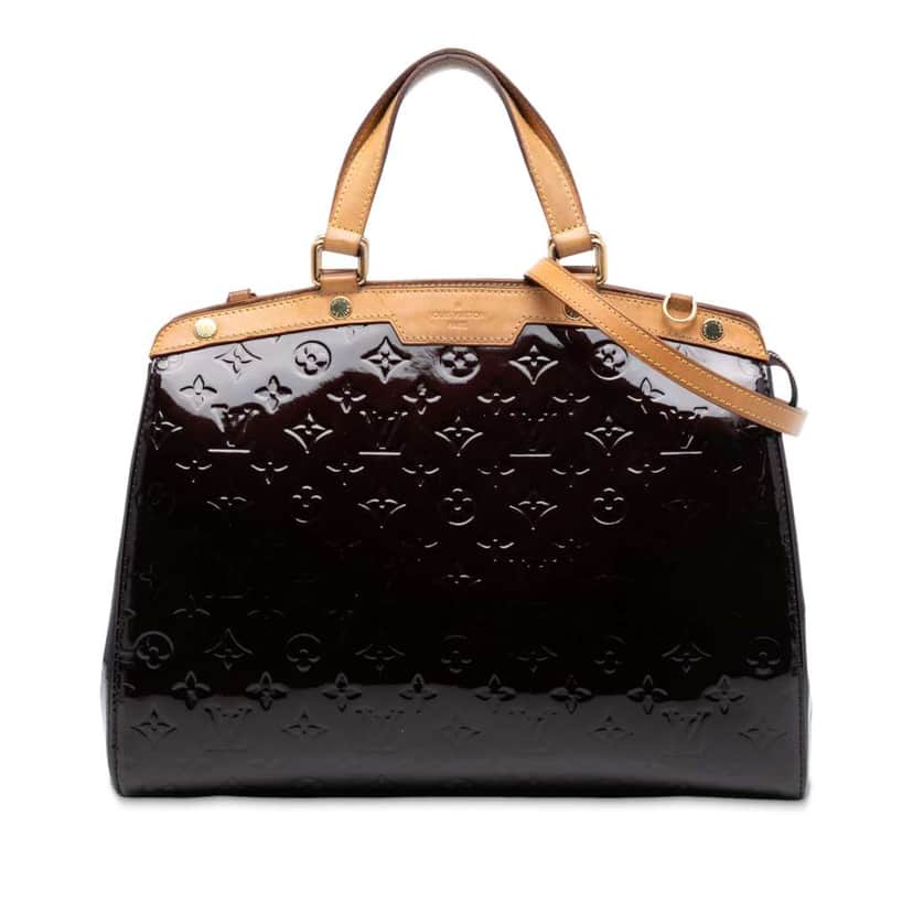 Louis Vuitton Monogram Vernis Brea MM Purple Leather Good condition - Front View