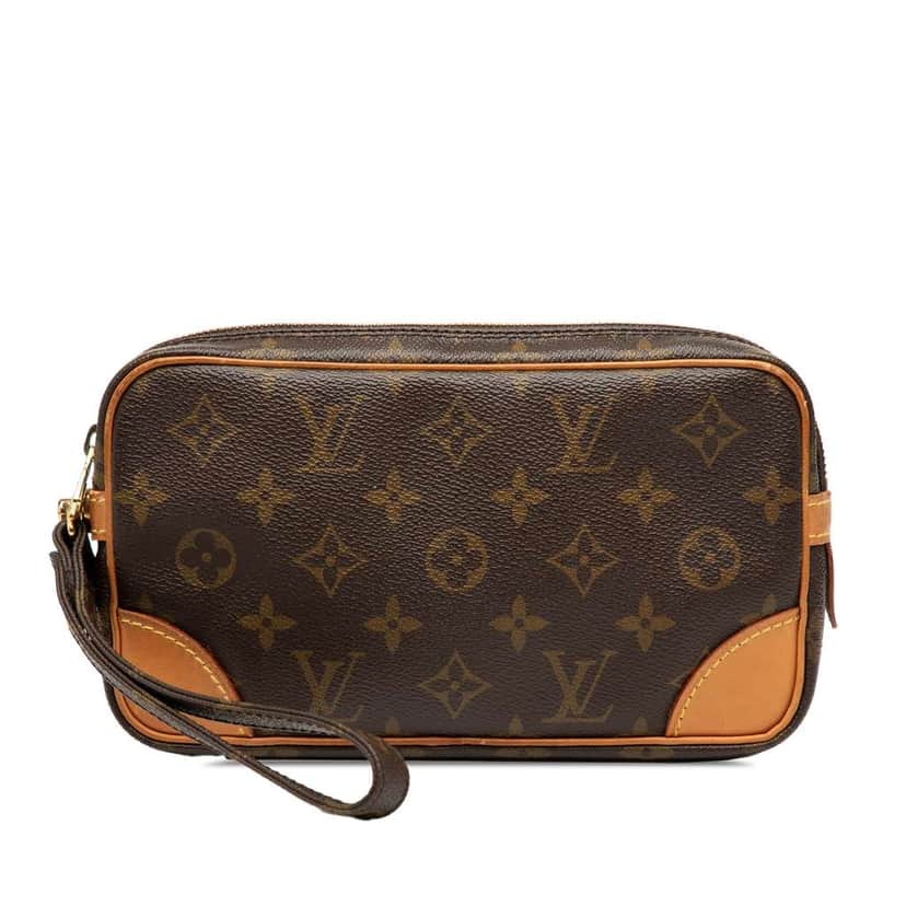 Louis Vuitton Monogram Marly Dragonne PM Brown Fair condition - Front View