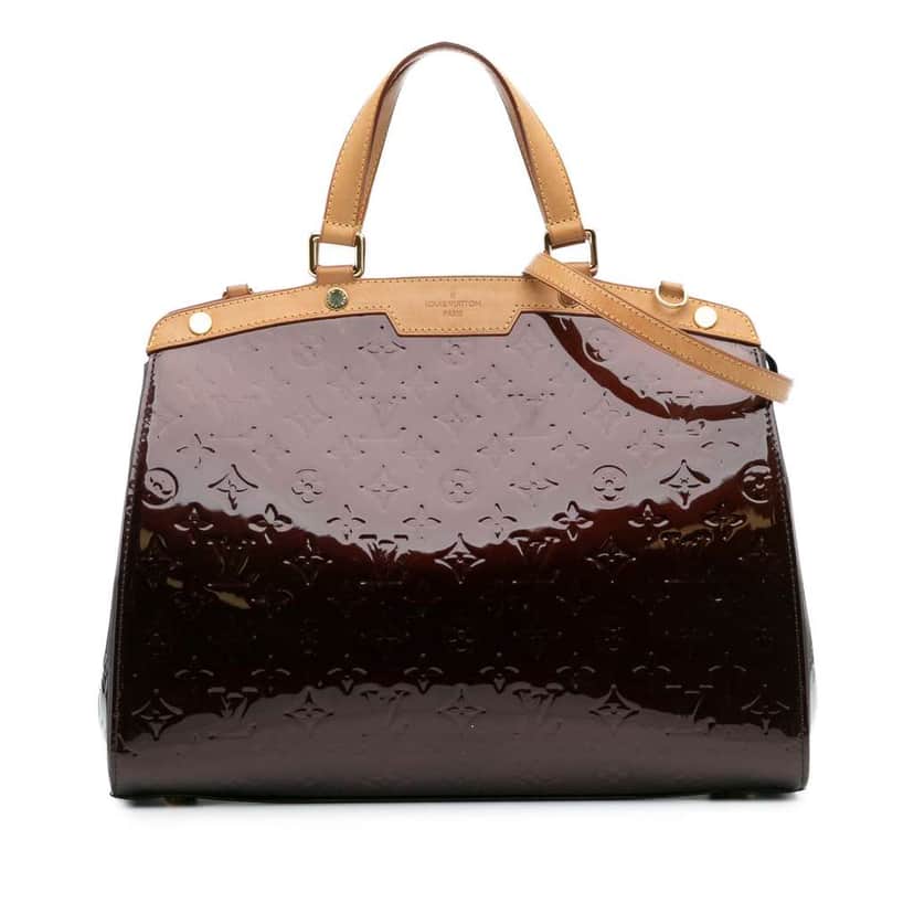 Louis Vuitton Monogram Vernis Brea GM Red Leather Good condition - Front View
