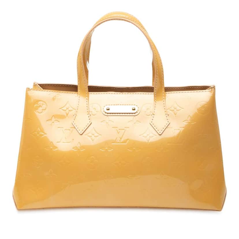 Louis Vuitton Monogram Vernis Wilshire PM Brown Leather Good condition - Front View