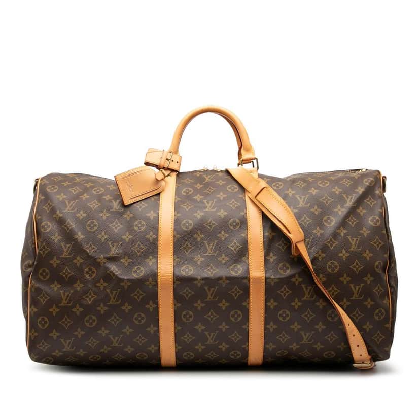 Louis Vuitton Monogram Keepall Bandouliere 60 Brown Good condition - Front View