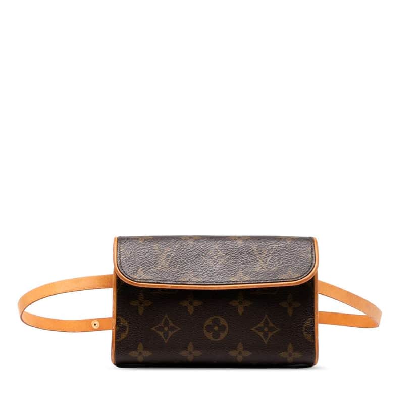 Louis Vuitton Monogram Pochette Florentine Brown Good condition - Front View