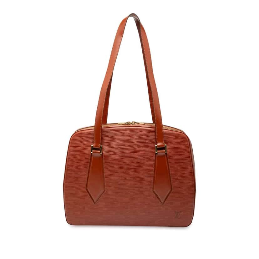 Louis Vuitton Epi Voltaire Brown Leather Very good condition - Front View