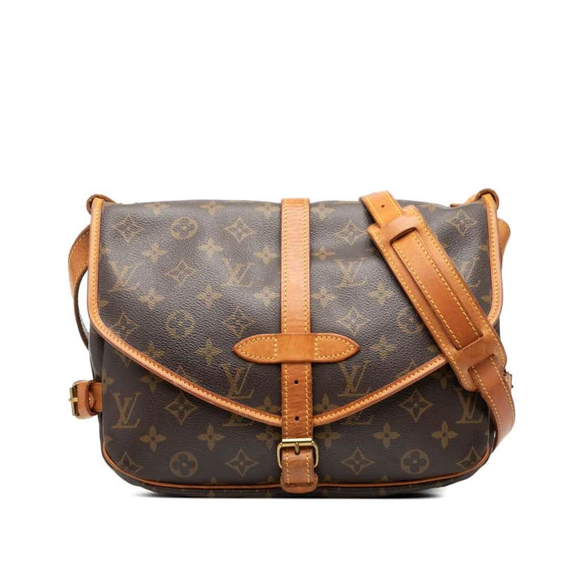 Louis Vuitton Monogram Saumur 30 Brown Good condition - Front View