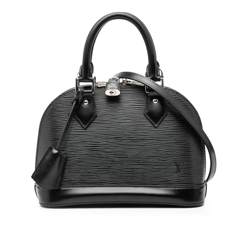 Louis Vuitton Epi Alma BB Black Leather Good condition - Front View
