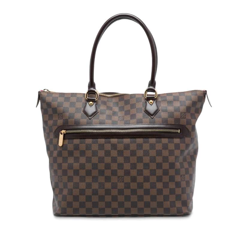 Louis Vuitton Damier Ebene Saleya GM Brown Good condition - Front View