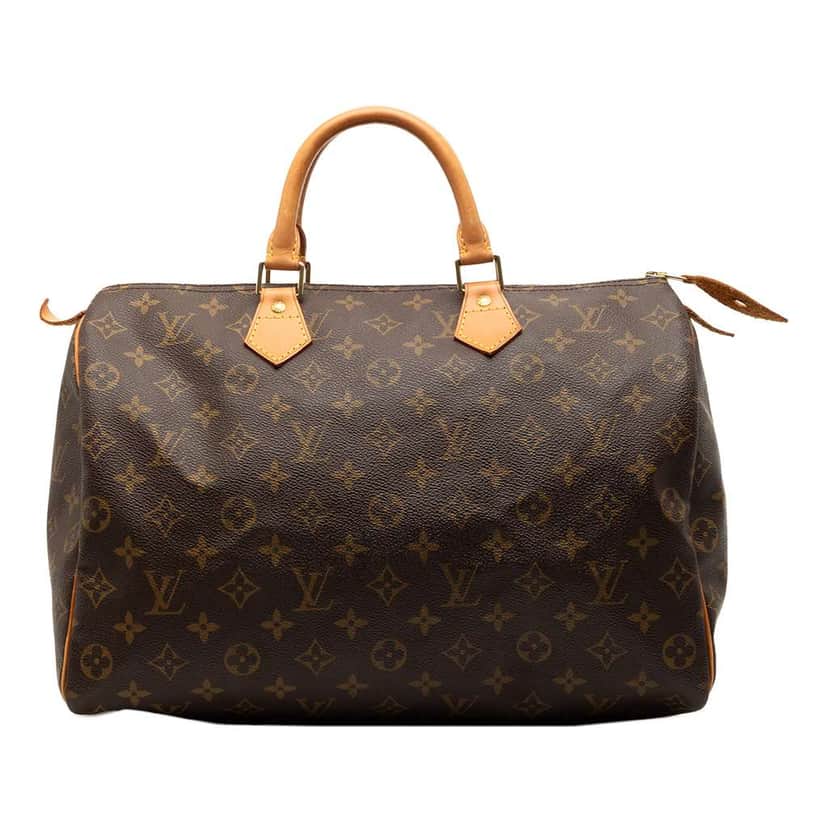 Louis Vuitton Monogram Speedy 35 Brown Good condition - Front View