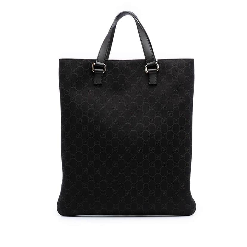 Gucci GG Denim Tote Brown Denim Good condition - Front View