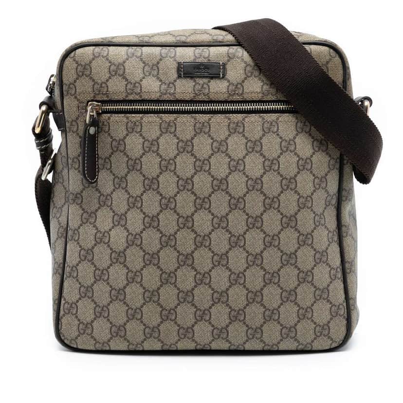 Gucci GG Supreme Crossbody Brown Canvas Good condition - Front View