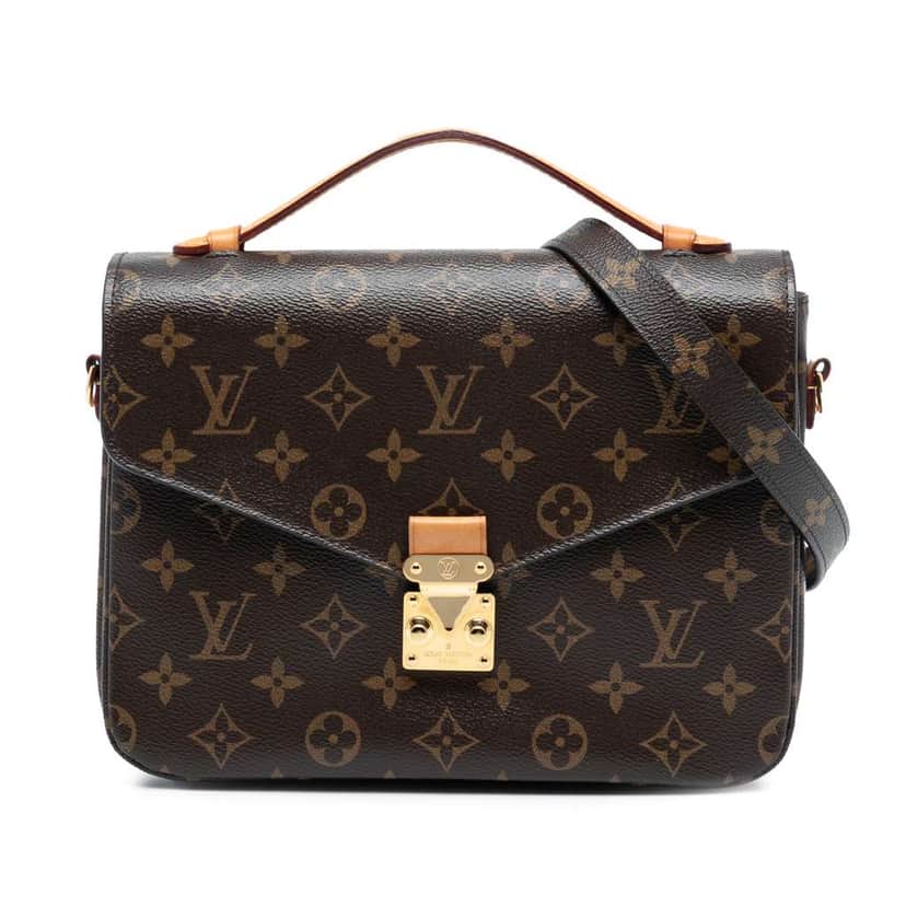 Louis Vuitton Monogram Pochette Metis Brown Good condition - Front View