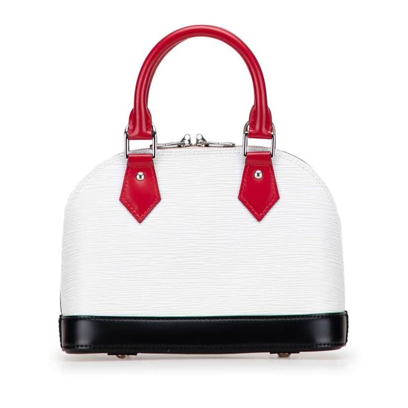 Louis Vuitton Epi Tricolor Alma BB White Leather Good condition - Front View