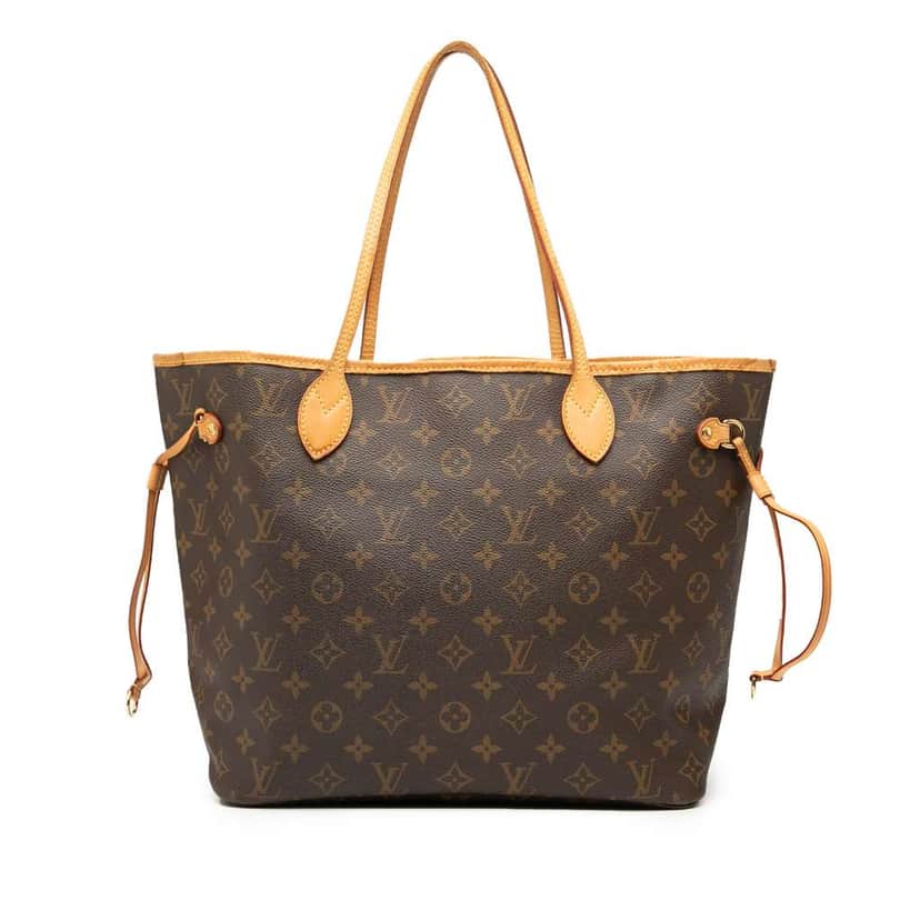 Louis Vuitton Monogram Neverfull MM Brown Good condition - Front View