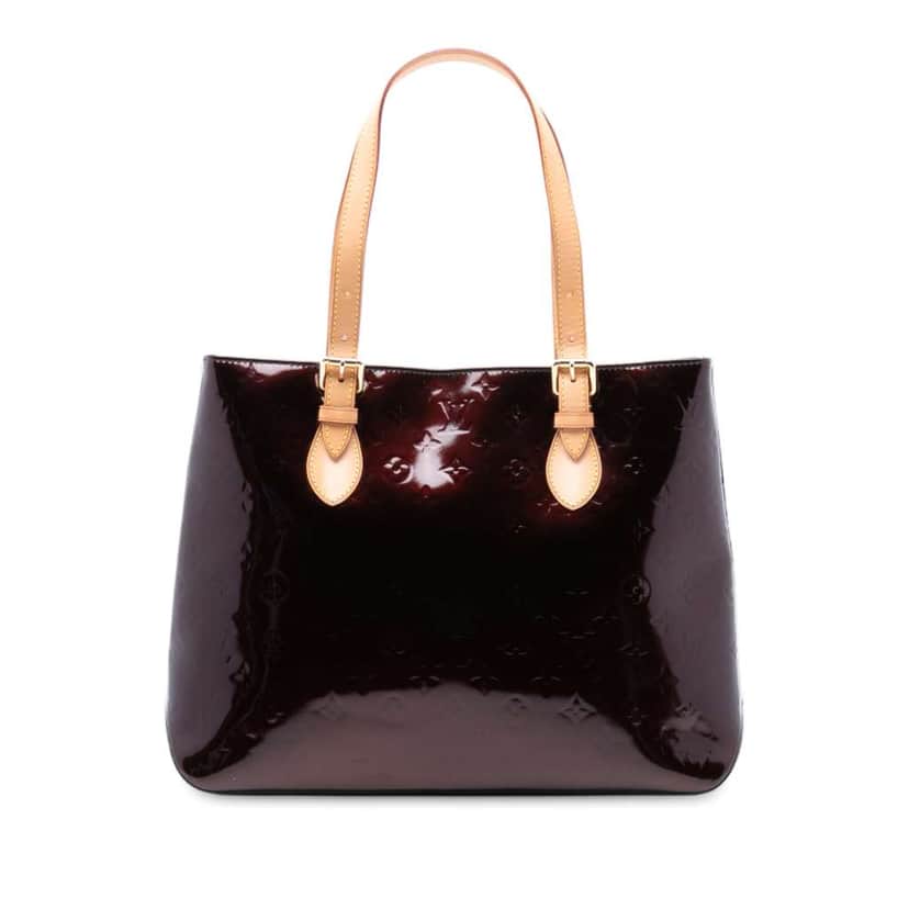 Louis Vuitton Monogram Vernis Brentwood Purple Leather Good condition - Front View