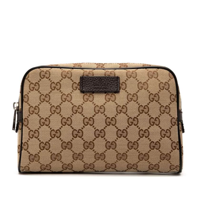Gucci GG Canvas Belt Bag Brown Canvas Good condition - Front View